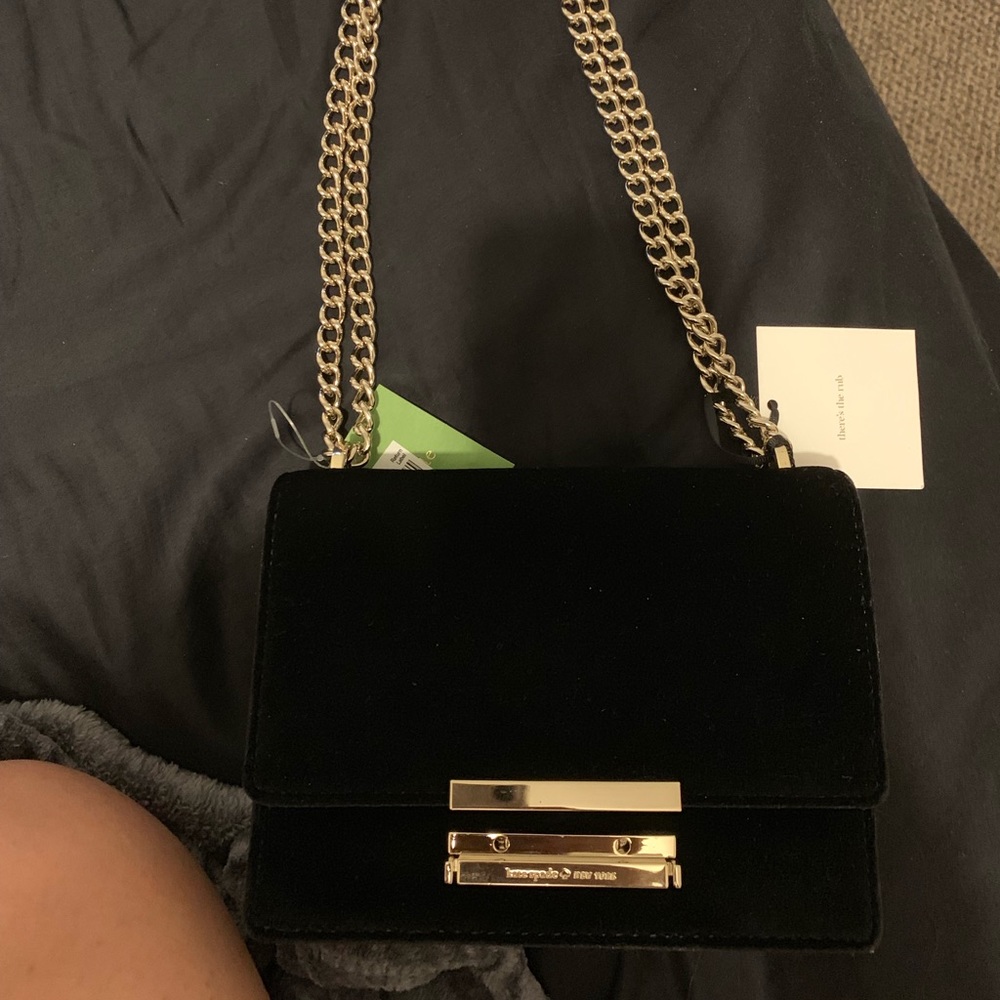 Kate spade velvet crossbody/purse